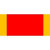The JROTC Streamer is red with narrow vertical yellow stripes on the left and right sides.