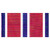 A red military streamer with repeating vertical bands of thick dark blue stripes flanked by thin white lines. A red military streamer with repeating vertical bands of thick dark blue stripes flanked by thin white lines.