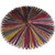 A set of US Air Force battle streamers laid out to create a circle.