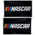 A NASCAR flag featuring a black field with the NASCAR logo in the middle.