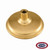 An Admiral AAA Floor Stand made of cast iron, is colored gold, with a round bell shaped base and a cylinder shaped pole mount that holds up to 1 1/4" or 1 3/8" diameter flagpole.