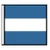 The Juliet flag has 3 horizontal stripes of light blue and white. The Juliet flag has 3 horizontal stripes of light blue and white.
