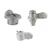 Three different stationary and rotating flagpole trucks are shown. Each is made of cast aluminum and features a small attached pulley. Three different stationary and rotating flagpole trucks are shown. Each is made of cast aluminum and features a small attached pulley.
