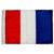 This Tango Keep Clear of Me Flag made of nylon with double stitched seams and three red white and blue rectangles can be finished with bronze snaps and rings, brass grommets, or line and toggle.