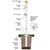 30 Fiberglass Internal Halyard Flagpole w/ Collar FG30IH