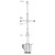 60 Fiberglass Nautical Flagpole w/ Yardarm, Gaff and Collar FGP60YG 60 Fiberglass Nautical Flagpole w/ Yardarm, Gaff and Collar FGP60YG
