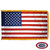 An American flag finished with a pole sleeve and surrounded on the other three sides with gold fringe. FMAA Certified Made in America seal. An American flag finished with a pole sleeve and surrounded on the other three sides with gold fringe. FMAA Certified Made in America seal.