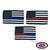 Three black and white American flags decorated with a blue line, red line, and combined blue and red line, respectively. FMAA Certified Made in America seal. Three black and white American flags decorated with a blue line, red line, and combined blue and red line, respectively. FMAA Certified Made in America seal.