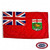 The Manitoba flag is red with a Union Jack in the canton and a shield on the right depicting St. George’s Cross above a bison. FMAA Certified Made in America seal.