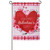 A Happy Galentine’s Day Garden Flag depicting a large red heart on a pink background. Inside the heart is the white text "Happy Galentine's Day". A Happy Galentine’s Day Garden Flag depicting a large red heart on a pink background. Inside the heart is the white text "Happy Galentine's Day".