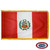 The indoor Peru flag has 3 sides of gold fringe around vertical red and white triband with a coat of arms in the center. FMAA Certified Made in America seal. The indoor Peru flag has 3 sides of gold fringe around vertical red and white triband with a coat of arms in the center. FMAA Certified Made in America seal.