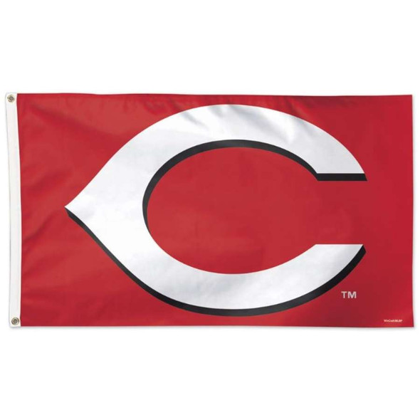 The Cincinnati Reds flag. A red flag with a large white stylized "C"