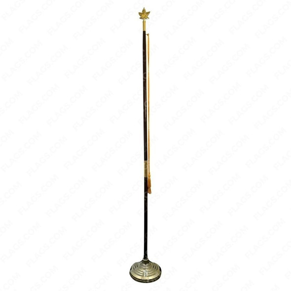 Indoor Display Pole w/ Maple Leaf