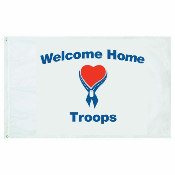 Welcome Home Troops Flag