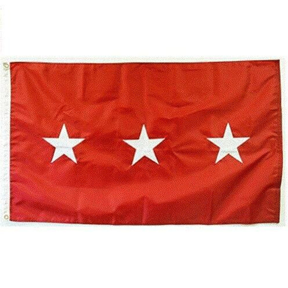 Army 3 Star Officer Flag