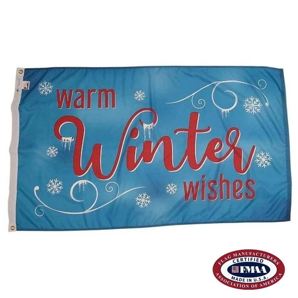 Winter Flag. FMAA Made in America seal.