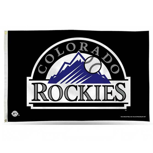 WinCraft Colorado Rockies Stars And Stripes Flag - 3x5 Feet, 150D Polyester, Officially Licensed