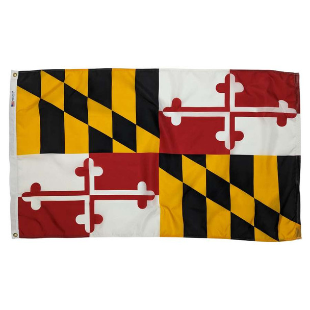 The Maryland flag combines Lord Baltimore’s orange & black banner with the red & white Crossland banner in 4 alternating quadrants.