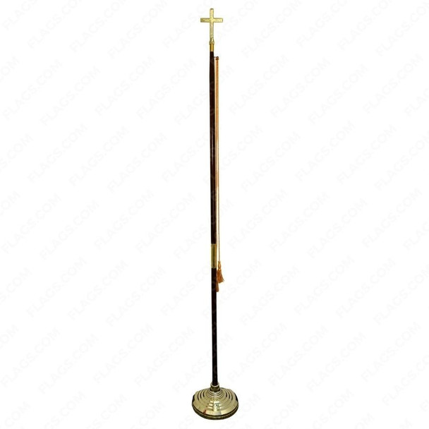 Indoor Display Pole w/ Classic Church Cross