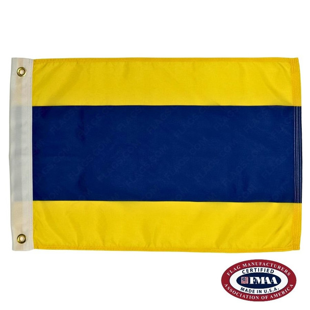 Delta Keep Clear Flag. FMAA Made in America seal.