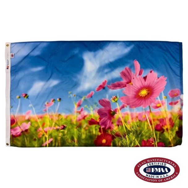 Spring Flowers Flag.
