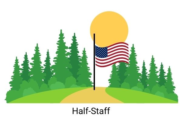 half mast position