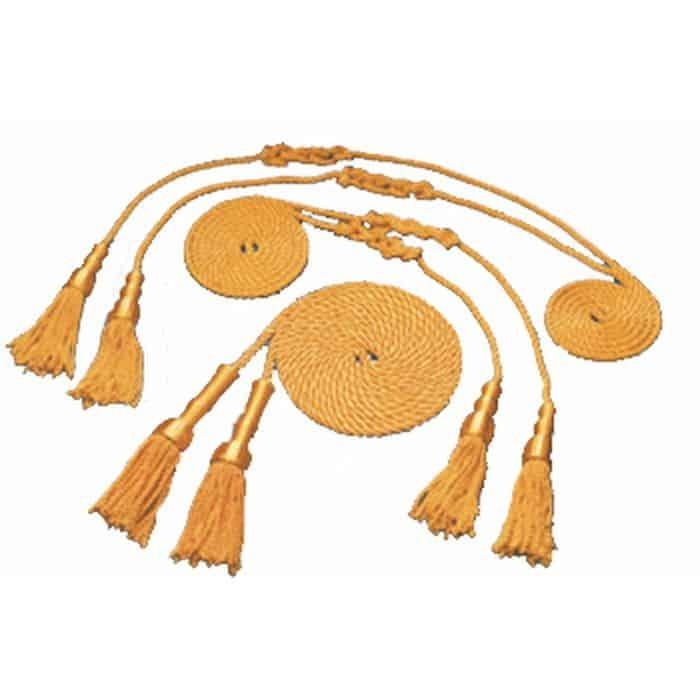 Gold Cord & Tassel Set for Indoor & Parade Flag Set