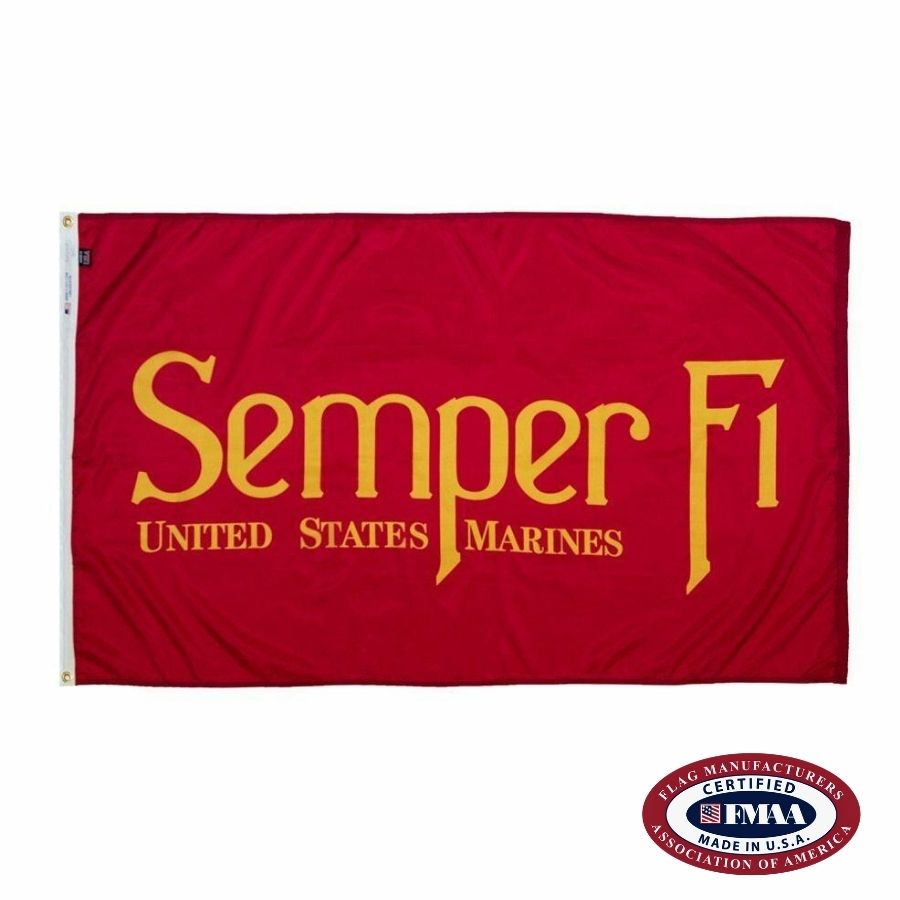 USA U.S. Marine Corps Semper Fi ブランケット Semper-Fi-Flag-400982__45539.