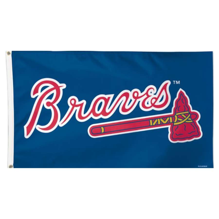 Atlanta Braves Logo Insignia 3x5 Foot Grommet Banner Flag