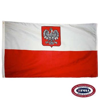 USA and Poland Friendship Polish American Polyester 3 x 5 Foot Flag