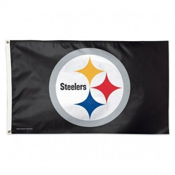 Pittsburgh Steelers 3' x 5' Polyester Flag, Pole and Mount