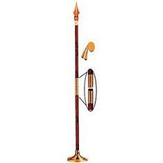 Indoor Display Pole w/ Fancy Spear