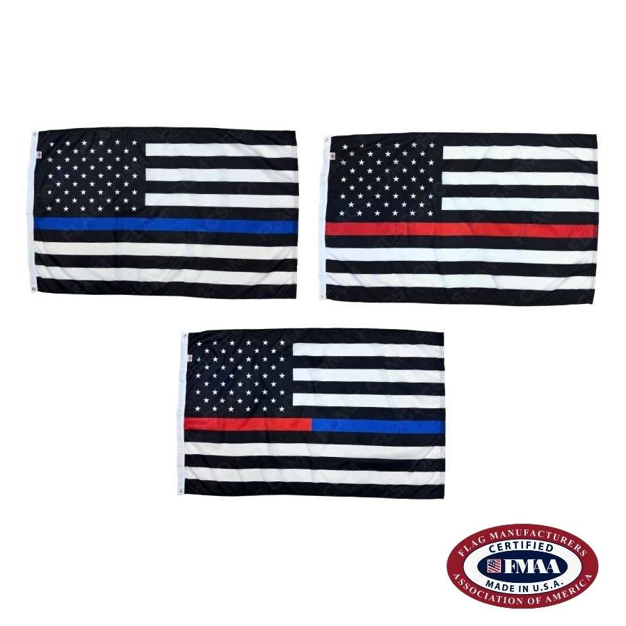 Thin Line US Flags