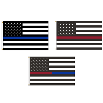 3' x 5' American Thin Blue Line Nylon Outdoor Flag