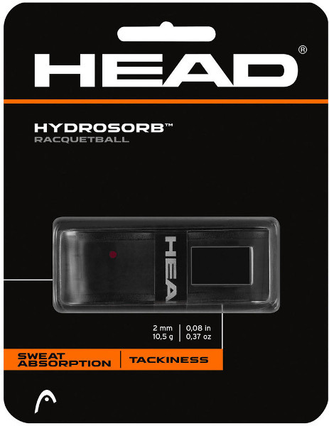 Poignée De Rechange HEAD HydroSorb Pro Pour Raquette De Pickleball - Noire - Perforée, Absorbe La Transpiration - Double Canal Pour Amorti - 5