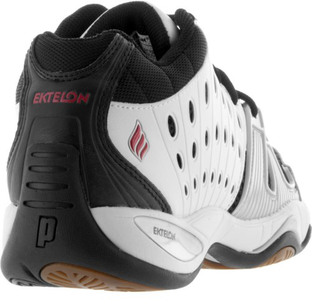 Ektelon Men's T22 Mid White/Black Racquetball Shoes - Racquetball Dallas