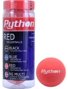 Python Red Racquetballs 3 Ball Can Python Red Racquetballs 3 Ball Can