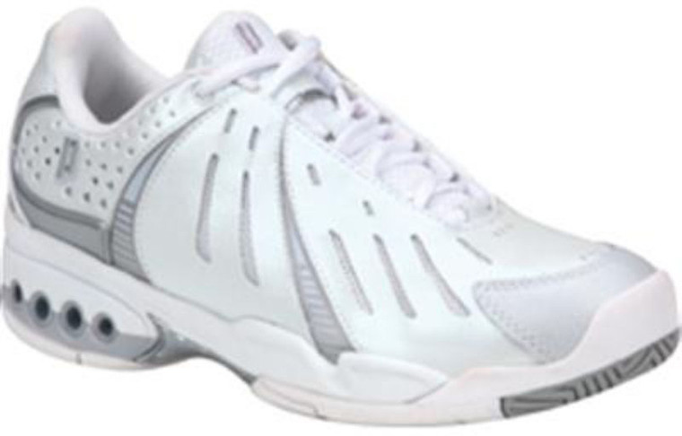 Prince Women's OC-1 White/Silver Tennis Shoes