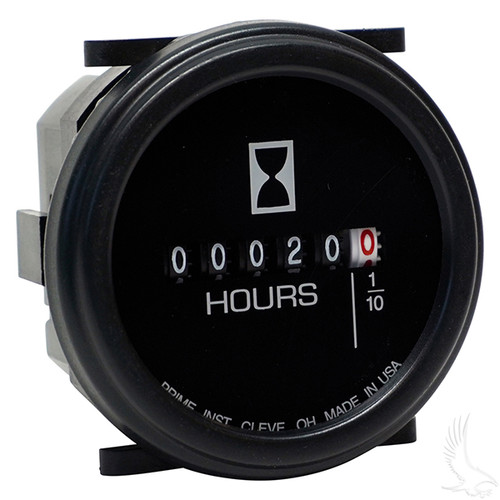 Hour Meter, Black, 10V-80V DC   Hour Meter, Black, 10V-80V DC