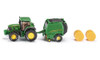 Siku John Deere Tractor and Round Bailer