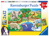 Ravensburger - Animals in the Zoo Puzzle 2 x 12 pce