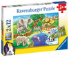 Ravensburger - Animals in the Zoo Puzzle 2 x 12 pce