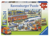 Ravensburger - Busy Train Station Puzzle 2x24pce