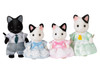 Sylvanian Families Tuxedo Cat Family