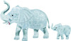 3D 2 x Elephants Crystal Puzzle