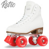 Retro Roller Skates White (Eu44) Mens 11/ Ladies 12