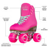 Retro Roller Skates Pink (Eu40) Mens 7.5/ Ladies 8.5