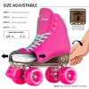 Retro Roller Skates Pink (Eu42) Mens 9/ Ladies10