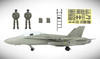 Military FA-18 Hornet 1:18 scale