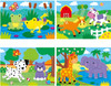 Galt 4 Puzzles in a Box - Animals (2 3 4 & 5 piece)